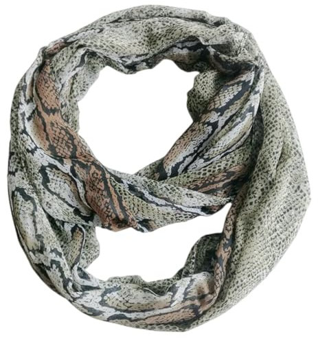 FAIRYGATE Halstuch Damen Loop Schal Damen Tuch Animal Print Bunt Weiche Atmungsaktiv Rundschal O Ring Neck Frühling Schals & Tücher für Damen Geschenke 37228