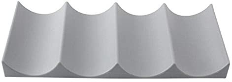 JSY Kühlschrank Soda Halter Kühlschrank Wellenform Getränk Bier kann Lager Rack Anti Rutsch Weinträger Kühlschrankzubehör (Color : Dark Gray)