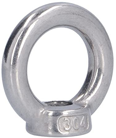 10pcs Ringmuttern aus Edelstahl für Forstmaschinen(M4), Nuss