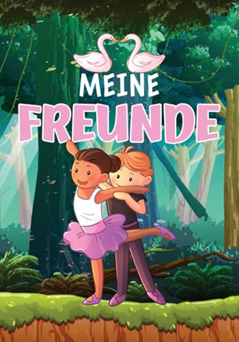 Meine Freunde: Ballerina Freundebuch Grundschule. Erinnerungsalbum für Mädchen ab 6 Jahren. Geschenk für Grundschulkinder