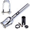 Fantic26 CORE SL Stunt-Scooter Fork IHC Park Trick Tret Roller Ersatz Gabel Sticker (Silber)