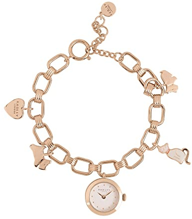 Radley Damen Analog Quarz Uhr mit Messing Armband RY4608, Rose Gold, Modern