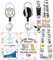 Plifal Ausweishalter mit Schlüsselband und einziehbarem Ausweisrolle, Gürtelclip, niedlich, lustige Katzen, Schlüsselanhänger, Lanyards, ClipOn, Ausweisverlängerung, vertikale Ausweishülle für Damen