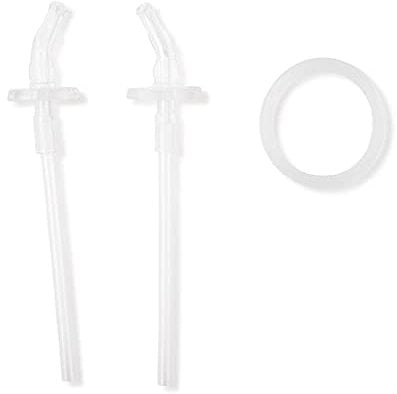 Skip Hop Zoo Edelstahl-Trinkhalm-Flasche, extra Trinkhalme, 2 Stück