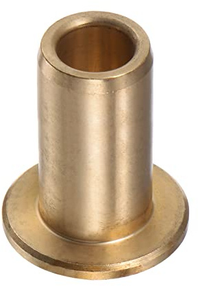 QUARKZMAN Flansch Gleitlager Hülse 8mm Bohrung 12mm AD 25mm Länge 2mm Flansch Dicke Bronze Buchse Selbstschmierende Gleitbuchsen Hülse für Industrielle Anlagen