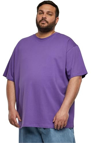 Urban Classics Herren Heavy Oversized Tee – Weites T-Shirt im Oversize Fit aus Baumwolle, schweres Jersey Shirt für Streetwear, Freizeit & entspannte Outfits,Ultraviolet,4XL