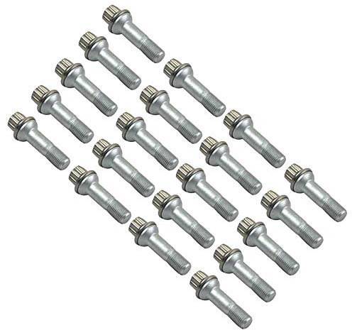 Bisenya 20x Boulons de Roue M14 x 1.5 Remplacement pour Classe GL GLE S M R W221 W166 C216 X166 ML400 500 S420 CL500 0009902207 0009905407