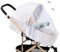 Phantasy® Mückennetz für Kinderwagen, Universal Insektenschutz für Kinderwagen, Buggy Reißfest Mückennetz Fliegennetz, idealer Schutz vor Wespen und Stechmücken, Weiß