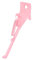 Dickly Support de Vélo, Béquille Latérale pour Vélos d'enfants, Repose-Pieds, Stable, Support de Vélo de Roue Arrière Rouille pour Vélos d'enfants, Rose, 14 Pouces