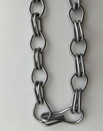 VeYocilk Aluminum Metal Silver 200 cm Chain Link for Chain Fly Screen Chain Curtain