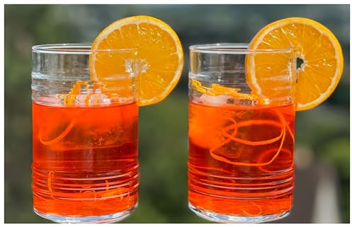 Topkapi Bar & Lounge Negroni Pedro Lot de 2 verres à cocktail, idée cadeau, fabuleux pour Negroni, 490 ml, verre trempé de qualité supérieure
