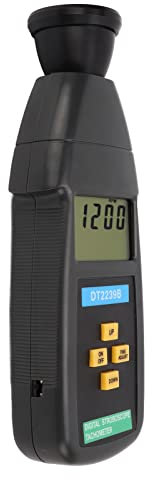 Stroboscope Numérique, Tachymètre Stroboscopique Portable Anti-interférence 60-19999 Tr/min pour la Maintenance Industrielle