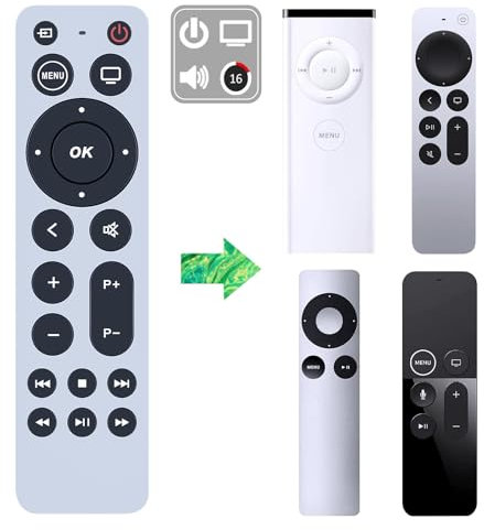 MOVHEIYL Replacement Remote Control For Apple TV 4K/ Gen 1 2 3 4/ HD A2169 A1842 A1625 A1427 A1469