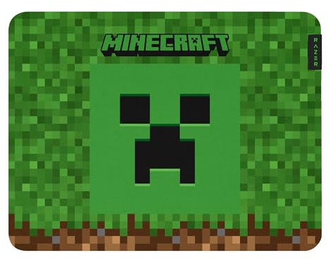 Razer Gigantus V2 Cloth Gaming Mouse Pad (Medium): Textured MicroWeave Cloth Surface - Thick, High-Density Rubber Foam - Non Slip Base - Minecraft Edition