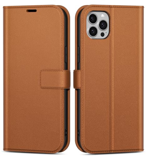oakxco for iPhone 11 Pro Max Wallet Case with Credit Card Holder, Magnetic RFID Slim Folio Book Flip Leather Phone Case for Women Men Girl, Cute Soft Silicone Rubber Shockproof Cover, Brown