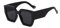 HILQBUFN Sonnenbrille für Damen, Retro, Übergröße, große Fassung, UV400