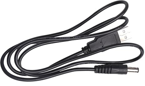 LABRIMP 1m USB zu Dc 5,5 X 2,1mm Stromkabel Schwarz 5 V USB Netzteilanschlusskabel für Kleine Elektronische Geräte Verlängerung