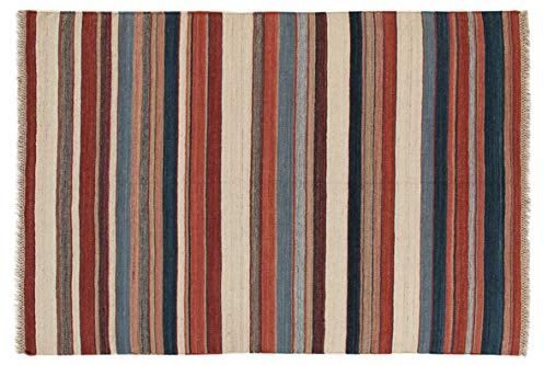 Kilim Carpets by Jalal Teppich Kilim Neyriz Classic beige/braun/rot 200 x 300 cm