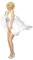 Smiffys Kostüm Marilyn Monroe Classic, Weiß, mit Nackenträgerkleid