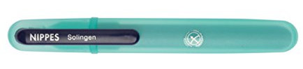 nippes Solingen Lima per unghie in ceramica, verde, lunghezza 14 cm, lima per unghie in ceramica granulosa, per una finitura liscia e perfetta per la cura delle unghie, Made in Germany