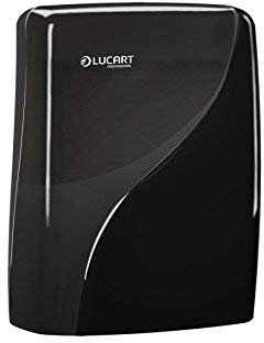 Handtuchspender, gekrümmt C V und Z. bis zu 3,5 Packungen Lucart Velo Identity 388x305x133 Profi schwarz