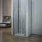 Aica Porte de Douche Pivotante 76x185cm Verre Anticalcaire Installation en Niche