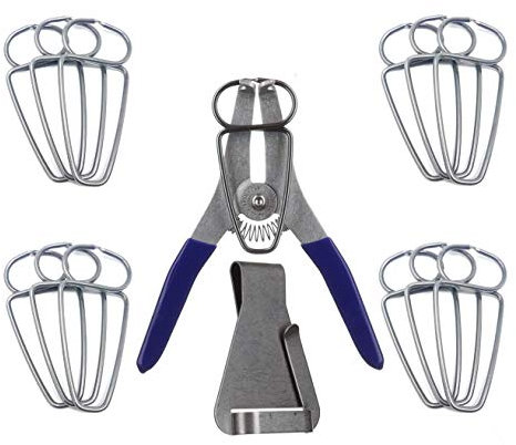 Collins Tool Company Spring Loaded Pliers with 13 Miter Clamps and Clamp Clip Holder - Proudly Made in The USA