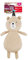 Pippa Party Bear, Plush Interactive Dog Toy - Beige