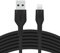 Belkin BoostCharge Flex Silicone USB Type A to Lightning Cable (3M/10FT), MFi Certified Charging Cable for iPhone 14/14 Plus, 13, 12, Pro, Max, Mini, SE, iPad and More – Black