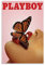 CUQ Vintage-Poster mit rosa Schmetterlingen, Heimdekoration, Wanddekoration, Geschenk, Leinwand, Wandkunst, Schlafzimmer-Gemälde, 20 x 30 cm