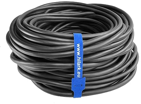 Hilark 5-adriges Kabel 2,5 mm² H05RR-F 5x2,5 mm² (5g2,5 mm²) 20m schwarz