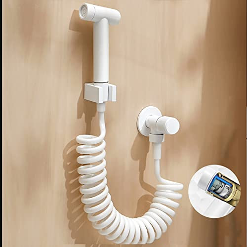 RADAAB Spruzzatore a Mano per Bidet con Set Doccia e Accessori - Kit Doccetta Perfetto per Il Lavaggio Femminile, vasino e lavabo