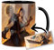 Final Fantasy VII Cloud Strife Tifa Lockhart Tasse Innen & Henkel Schwarz Keramikbecher Mug