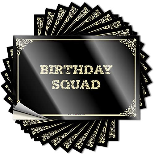 Lustige Auto-Aufkleber Geburtstag Squad Aufkleber Autozubehör Man Cave Zeichen lustig (Farbe: Farbe, Größe: 12 x 18 cm)