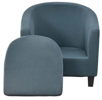 JUNLEBUYI Sesselschoner Sesselüberwurf Mit Elastisch Stretch Husse, Club Chair Schonbezug Sofabezug 2-teiliger Sesselbezug Sesselhusse Für Clubsessel Loungesessel Cocktailsessel (14#)