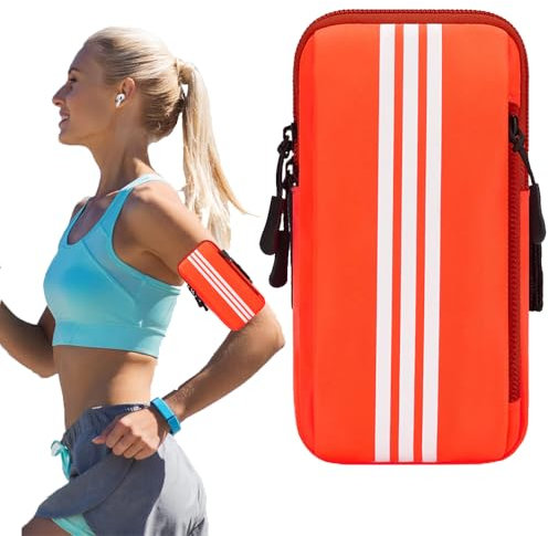 Ritte Brazalete Movil Running Deportivo, Brazalete Movil Correr Deportivo, Brazo Correr Fitness Brazalete, Bolsa el Brazo Deportivo Universal, para Correr, Gimnasio, Viaje (Naranja)