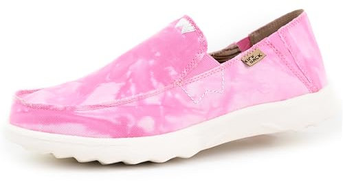 Kickback Couch 2.0 – Mocasines Ligeros de Lona para Hombre – Slip On Casual con Comodidad Todo el Día - Color Washedout Pink - Talla EU46