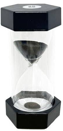 Sanduhr, Kinderuhr, Sanduhr Set Kinder, Timer können in Klassenzimmern, Küchen, Wohnungen, Büros und auch als dekorative Timeruhr, 20 Minuten, Schwarz