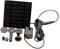 predolo Solar-Wasserpumpe, Wasserfall mit 6 Düsen, einfach zu bedienen, DIY, Brunnen-Teichpumpen-Set, Werkzeug, Außenbrunnen für Vogelbad, Garten