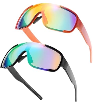 Sportsonnenbrillen, Outdoor-Brille, Sportsonnenbrillen für Damen und Herren, Geeignet für Den Radsport Mountainbiking Rennradfahren Skifahren polarisierte Sonnenbrillen für Outdoor-Aktivitäten