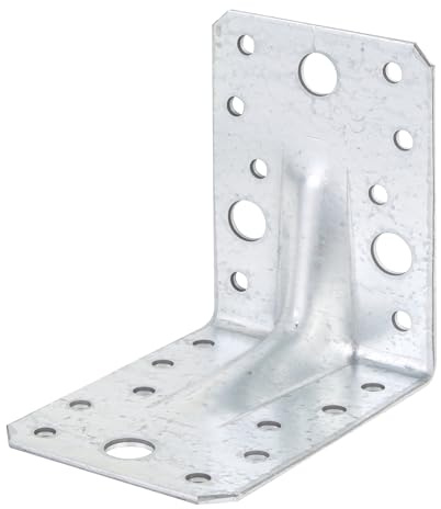Alberts 820077 Schwerlast-Winkelverbinder | sendzimirverzinkt | 90 x 90 x 65 mm | 25er Set