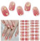 Nagelfolie UV Härtend - 28 Stück Nagelsticker Herbst Weihnachten UV Gel Nagelfolien Selbstklebend Chirstmas Nail Sticker Nagellackstreifen Gel-Nagelaufkleber Art Stickers DIY für Damen （Rot)