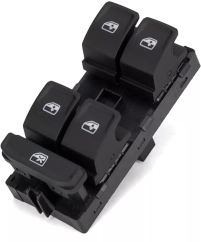 Bohaner Interrupteur de lève-vitre électrique avant gauche pour lève-vitre électrique 5G0959857 8 broches pour VW Golf MK7 Passat B8 Tiguan Seat
