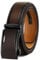 KEMISANT Gürtel Herren, Ledergürtel Ratsche Automatikschließe für Herren Business Anzug, 35mm Breit Gürtel,Größe Angepasst(Dunkelbraun,105cm/28-34 taille verstellbar)