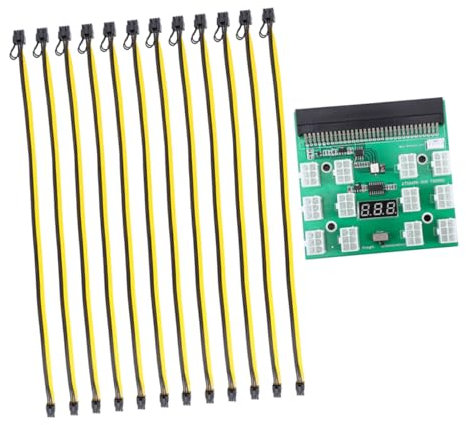 KICHOUSE Power Supply Extension Cable Mining Power Supply Cable Pin Adapter Board Server Gpu