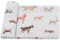 LifeTree Baby Pucktuch Musselin Tuch, 120x120cm Musselin Swaddle Decke Baby Bambus Baumwolle Swaddle Wrap für Junge und Mädchen, MultiDogs Design