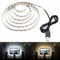 FOLGEMIR Retroilluminazione TV LED, 4 metro 240 LEDs – Bianca Caldo, Striscia luminosa LED, Adatto per HDTV e PC a schermo piatto, Flessibile, non impermeabile - IP20