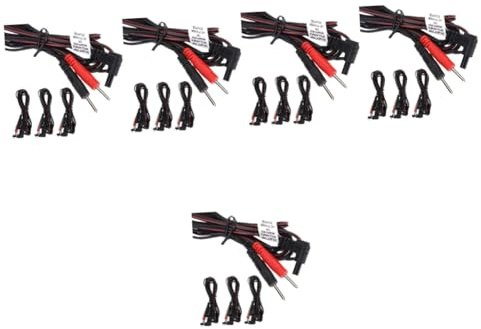 FOMIYES 5 Sätze Elektrodenkabel Zuleitungsdrähte Für Physiotherapiegeräte Therapiegeräte Verbinden Kabel Zuleitungsdrähte Für Maschinen Elektrodendrähte Für Massagegeräte Pvc 4 Stück * 5