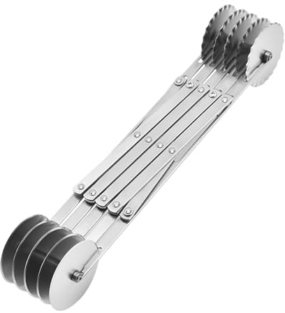 Teigschneiderrad – Nudelroller und -schneider | Teigradschneider | 3/7/5 Rad-Ausstecher | Gebäck-Rollschneider | Pasta Pie Roller Slicer Wheel Tools | Pasta Maker Nudelschneider zum Geburtstag
