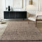 Carpetsale24 Baumwolle Teppich Braun 140x200 cm Waschbar, Boho-Stil, Vintage Kelim, Kurzflor, rutschfest & Weich, Einfarbig Meliert, Für Wohnzimmer, Schlafzimmer, Büro & Küche